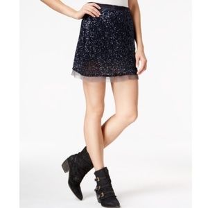 Free People Wild Child Sequin Mesh Skirt 3X$25 NWT
